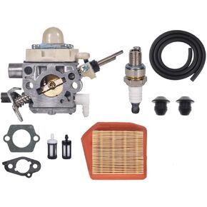 4147-120-0625 مجموعة المكربن ​​Carb تناسب Stihl FS240 FS240C FS240R FS240RC FS260 FS260C FS260R FS260RC FS360C FS410C استبدال OEM 4147 120 0625 41471200625 مع 4147 141 0300 فلتر الهواء