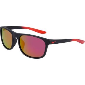 Nike CW4650-015 Endure M Sunglasses Matte Gridiron Frame Color, Grey with Pink Mirror Lens Tint