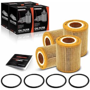 A-Premium 10K Miles Protection Oil Filter Compatible with Ford F-150 2018-2021 & Land Rover Range Rover/Range Rover Sport 2016-2021, Discovery 2017-2020, 4-PC Set, Replace# LR124517, 9X2Q6B624BA