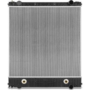 DNA MOTORING OE Style 2-Row Aluminum Cooling Radiator Compatible with 08-12 Freightliner Business Class M2 / 08-18 M2 106