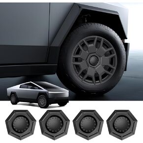 MUCAR Wheel Caps for Tesla Cybertruck, 4PCS Compatible with Cybertruck Accessories, ABS Hub Center Covers for Cybertruck, Removable Full Coverage Wheel Cover with Cyber Truck Accessories