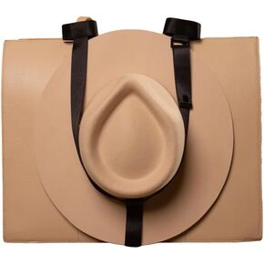 Black Nylon Hat Holder for Travel- Stylish Durable Travel Accessory Designed for Purses, Totes, Bags, Backpacks, Luggage & More | Fits Multiple Cowboy Hats with Thick Or Curved Brims