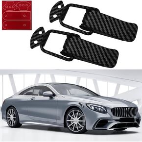 2PCS Quick Release Bumper Clips Car Bumper Clips Repair Kit, Car Clips for Front Rear Bumper Fastener Kit, Carbon Fiber Auto Bumper Trunk Fender Security Hook Lock Clips Hasp Kit(Large)