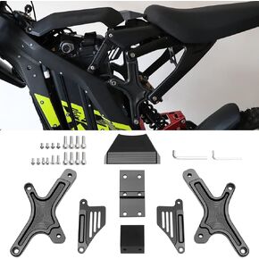 Body Seat Suspension Lift Kit, Seat Extenders Subframe Riser for Sur Ron Light Bee X and S Segway X160 X260,CNC Aluminum Anti-Rust Durable Seat Raising Bracket for Surron Parts (Black)