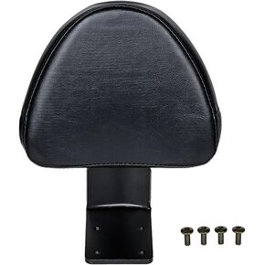 Astra Depot Black Synthetic Leather Rear Passenger Backrest Sissy Bar Pad Compatible with Kingpin Cross Country Victory Zach Ness Vegas High-Ball 8-Ball