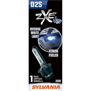 SYLVANIA - D2S SilverStar zXe HID (High Intensity Discharge) Headlight Bulb - High Performance Brighter and Whiter Light, Xenon Fueled, with a HID Attitude and Style (Contains 1 Bulb)