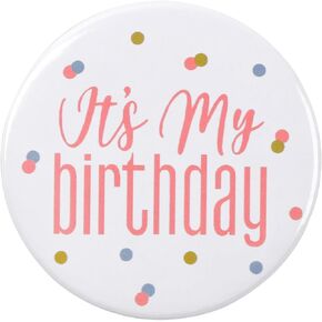Its My Birthday Pin Birthday Boy Button Pin Birthday Girl Pin Birthday Button Pin Happy Birthday Badge Pins Birthday Tinplate Badge Pin for Women Men Girls Boys Party Decorations
