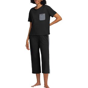 HiMONE Pajamas Set for Women,Cooling Lounge Sets Soft Capri Pajama