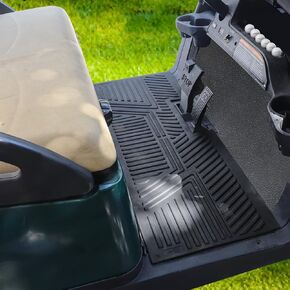 Golf Cart Floor Mat Fit Club Car Precedent New and Improved Not Deformed Non-Slip Durable Floor Liner Mat - Black