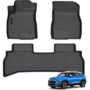 All Weather Floor Mats Fit for Chevrolet Chevy Trailblazer FWD 2021-2025 TPE Rubber Liners Trailblazer FWD 2021-2025 Accessories Set All Season Guard Odorless Anti-Slip Floor Mats