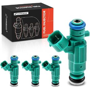 A-Premium Fuel Injectors Compatible with Nissan Sentra 2003 2004 2005 2006 L4 1.8L, Gas, Set of 4, Replace# 0280156159, 166004Z800