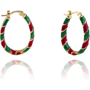 Christmas Earrings for Women Christmas Hoop Earrings Colorful Candy Earrings Christmas Party Costumes Jewelry