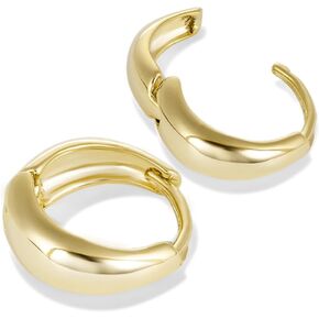 Jewelry: Mini Huggie Earrings for Women – Lifetime Color Guarantee – Waterproof, Non-Tarnish, Hypoallergenic, Gold PVD Coated – Perfect for Beach, Weddings, Holiday Gifts – 5 x 16mm