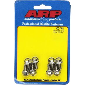 ARP 4007505 Hex Style Valve Cover Bolts, Polished Stainless Steel, Package Of 8, For Select Stamped Steel Covers