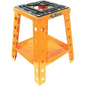 حامل الدراجة النارية Pit Posse PP145BU للدراجات الترابية للطرق الوعرة يناسب دراجة موتوكروس الصغيرة MX - متوافق مع Yamaha Honda Kawasaki سوزوكي KTM - يتضمن صينية الأدوات (أزرق)