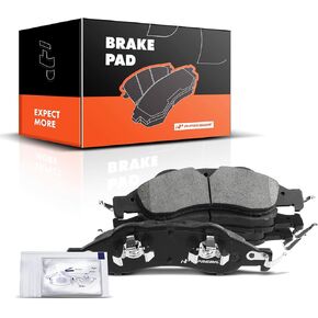 A-Premium Front Ceramic Disc Brake Pads Set Compatible with Select Ford and Lincoln Models - Expedition/Navigator 2007 2008 2009, with Hardware, 4 Pcs
