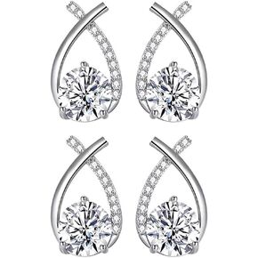 Halolux Lymphvity Germanium Earrings for Women Halolux Lymphvity Germanium Earrings Atheniz Lymphatic Earrings Lymphatic Drainage Earrings Dainty CZ Zircon Lymphatic Drainage Earrings
