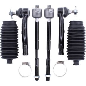 MOTOKU Front Inner and Outer Tie Rod Ends with Boot for Toyota Corolla Matrix 2003-2008