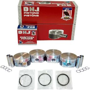 DNJ PRK317 Piston and Ring Kit For 2000-2008 Chevrolet Oldsmobile Pontiac Saturn Alero Cavalier Classic Cobalt G5 Grand Am HHR Ion L100 L200 L300 LS LS1 LW1 LW200 2.2L L4 DOHC 16V Naturally Aspirated