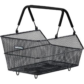 Basil Cento Rattan Look, Rear Basket, Nature Brown 47 x 34 x 22 cm
