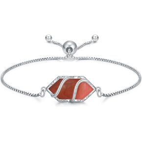 Bracelet for Women 925 Sterling Silver Hexagon Gemstone Link Bracelet Fine Jewelry Anniversary Birthday Christmas Gifts for Women Her