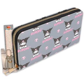 Kuromi Wallet for Women Set - Bundle with Sanrio Kuromi Wallet for Women Plus Phone Wallet, More | Kuromi Wallet for Girls, Teens