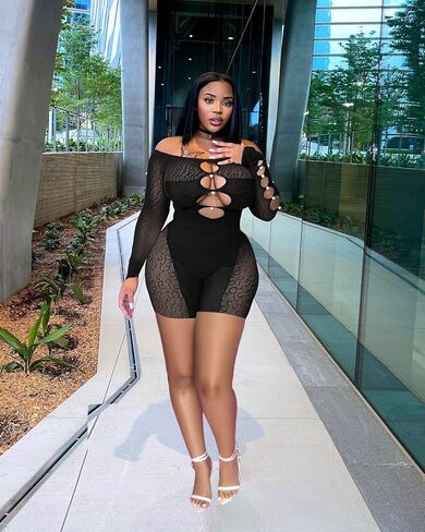 MOEENCN Sexy Off Shoulder Jumpsuit for Women Summer Sheer Mesh Bodycon Leopard Long Sleeve Rompers Party Club Streetwear in Saudi Arabia