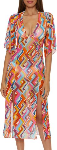 BECCA Las Palmas Mesh Dress, Plunge V-Neck, Casual, Beach Cover Ups for Women in Saudi Arabia