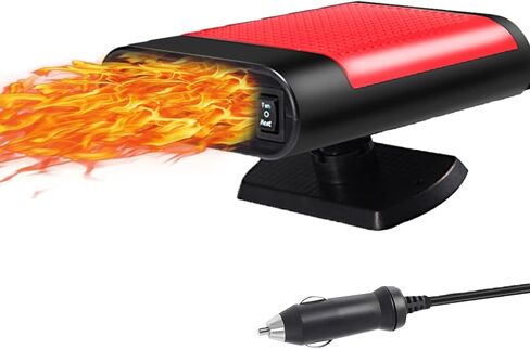 سخان سيارة محمول للمركبات 12 فولت، 150 واط تسخين وتبريد، دوران 360 درجة، يتم توصيله بولاعة السجائر in Kuwait