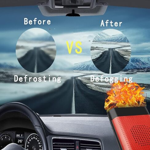 سخان سيارة محمول للمركبات 12 فولت، 150 واط تسخين وتبريد، دوران 360 درجة، يتم توصيله بولاعة السجائر in Kuwait