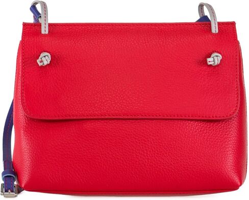mywalit Rio Flapover Handbag - Leather, Adjustable Strap, Slip Pockets, Zip Pocket, Fits a Kindle in Saudi Arabia
