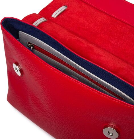 mywalit Rio Flapover Handbag - Leather, Adjustable Strap, Slip Pockets, Zip Pocket, Fits a Kindle in Saudi Arabia