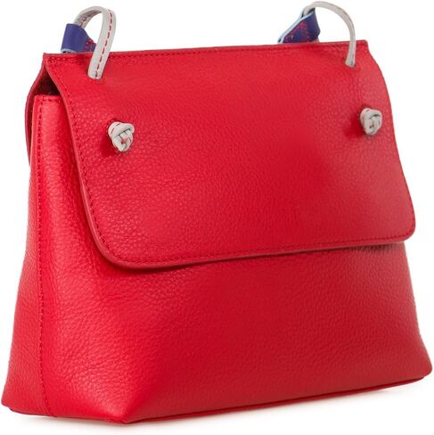 mywalit Rio Flapover Handbag - Leather, Adjustable Strap, Slip Pockets, Zip Pocket, Fits a Kindle in Saudi Arabia