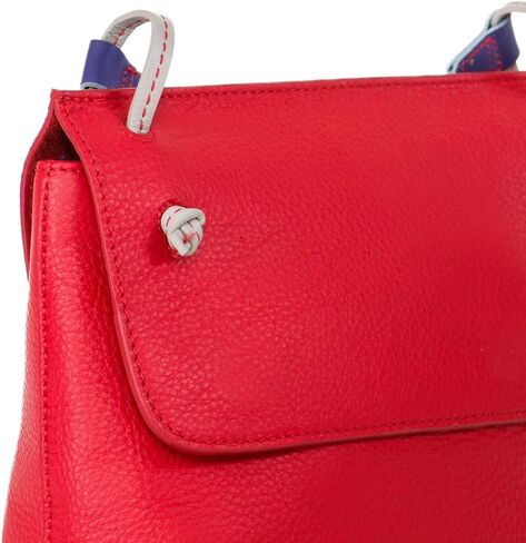 mywalit Rio Flapover Handbag - Leather, Adjustable Strap, Slip Pockets, Zip Pocket, Fits a Kindle in Saudi Arabia