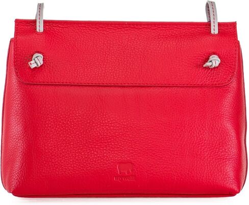 mywalit Rio Flapover Handbag - Leather, Adjustable Strap, Slip Pockets, Zip Pocket, Fits a Kindle in Saudi Arabia