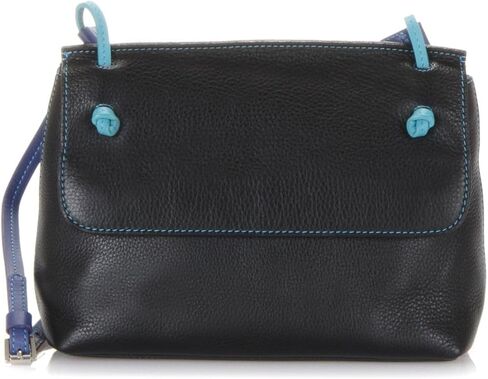mywalit Rio Flapover Handbag - Leather, Adjustable Strap, Slip Pockets, Zip Pocket, Fits a Kindle in Saudi Arabia