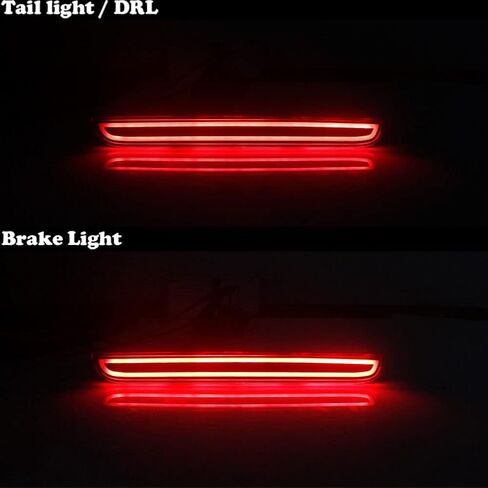 LED Smoked Lens Tail Brake Rear Fog Lamps Bumper Reflector Lights For 2015 2016 2017 2018 2019 Dodge Challenger in Kuwait