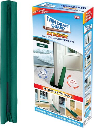 Extreme, Original Door Draft Stopper, Single, Burgundy Year-Round Insulator, Trademarked and Patented Under Door Draft Stopper in Saudi Arabia