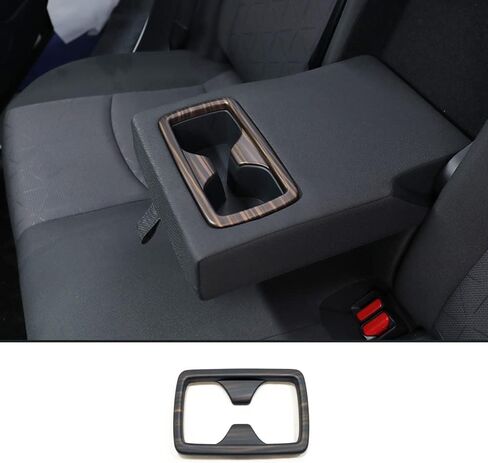 ERIDANUS اكسسوارات السيارات صالح لل RAV4 2024 2023 2022 2021 2020 2019 المقعد الخلفي حامل الكأس غطاء إطاري الكسوة (نمط الخشب الخوخ) ABS 1 قطعة in Kuwait