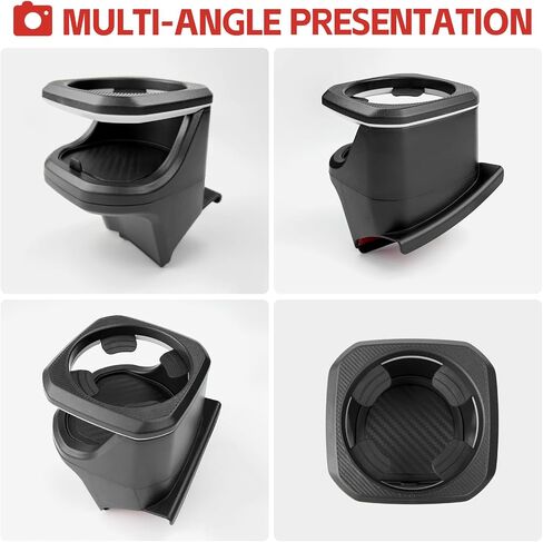 Cup Holder Fit for 2018-2024 Jeep Wrangler JL JLU 4XE/Gladiator JT Accessories, Door Cup Holders for Jeep Gladiator 2020-2024&Jeep Wrangler 2018-2024(Not fit 2 Doors) (Rear Row, Left+Right) in Saudi Arabia