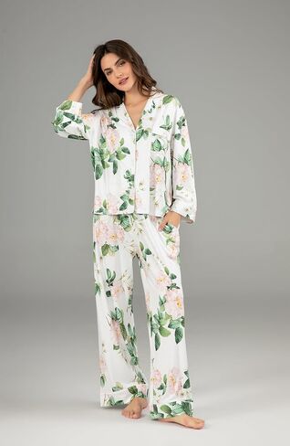 Women's Pajama Set Softest Women's Pajama Two Piece, Long Sleeve Pajama Set in Saudi Arabia