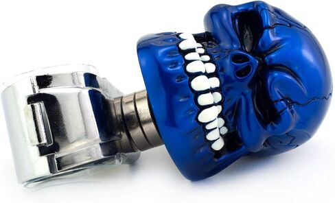 Skull Car Steering Knob Suicide Wheel Spinner, Big Teeth Skeleton Style Car Power Handle Grip Knobs Fit Most Manual Automatic Vehicles, Green in Kuwait