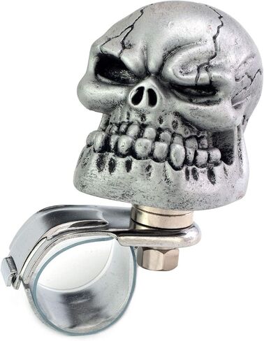 Skull Car Steering Knob Suicide Wheel Spinner, Big Teeth Skeleton Style Car Power Handle Grip Knobs Fit Most Manual Automatic Vehicles, Green in Kuwait