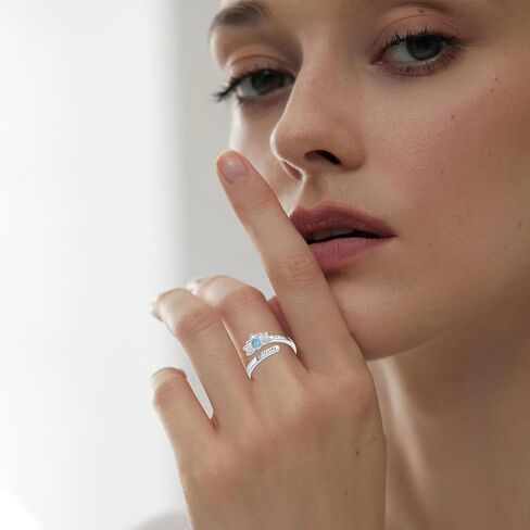 925 فضة خواتم للنساء موس العقيق/فقط التنفس/عين الشر خواتم هدية الكريسماس هدية عيد الأم هدية عيد الحب in Kuwait