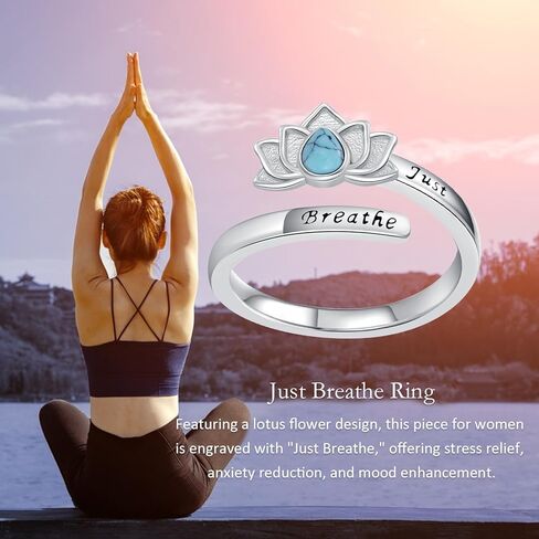 925 فضة خواتم للنساء موس العقيق/فقط التنفس/عين الشر خواتم هدية الكريسماس هدية عيد الأم هدية عيد الحب in Kuwait