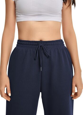 Athletic Sweat Pants for Women Fleece Drawstring Sweatpants Straight Leg Pants with 4 Pockets 31’’ Inseam in Saudi Arabia