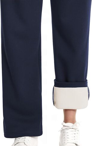 Athletic Sweat Pants for Women Fleece Drawstring Sweatpants Straight Leg Pants with 4 Pockets 31’’ Inseam in Saudi Arabia