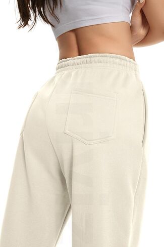 Athletic Sweat Pants for Women Fleece Drawstring Sweatpants Straight Leg Pants with 4 Pockets 31’’ Inseam in Saudi Arabia