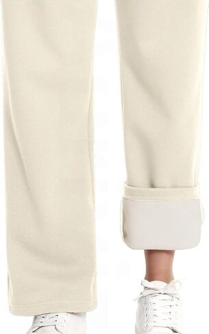 Athletic Sweat Pants for Women Fleece Drawstring Sweatpants Straight Leg Pants with 4 Pockets 31’’ Inseam in Saudi Arabia