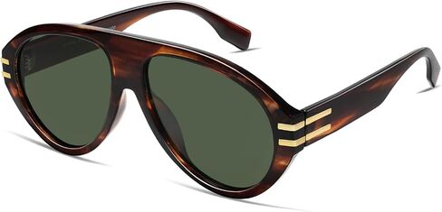 VANLINKER Oversized Retro Aviator Sunglasses Womens Mens Polarized Trendy 70s Vintage Sun Glasses VL9810 in Saudi Arabia